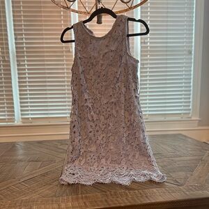 Pinkblush Gray Lace Detail Top